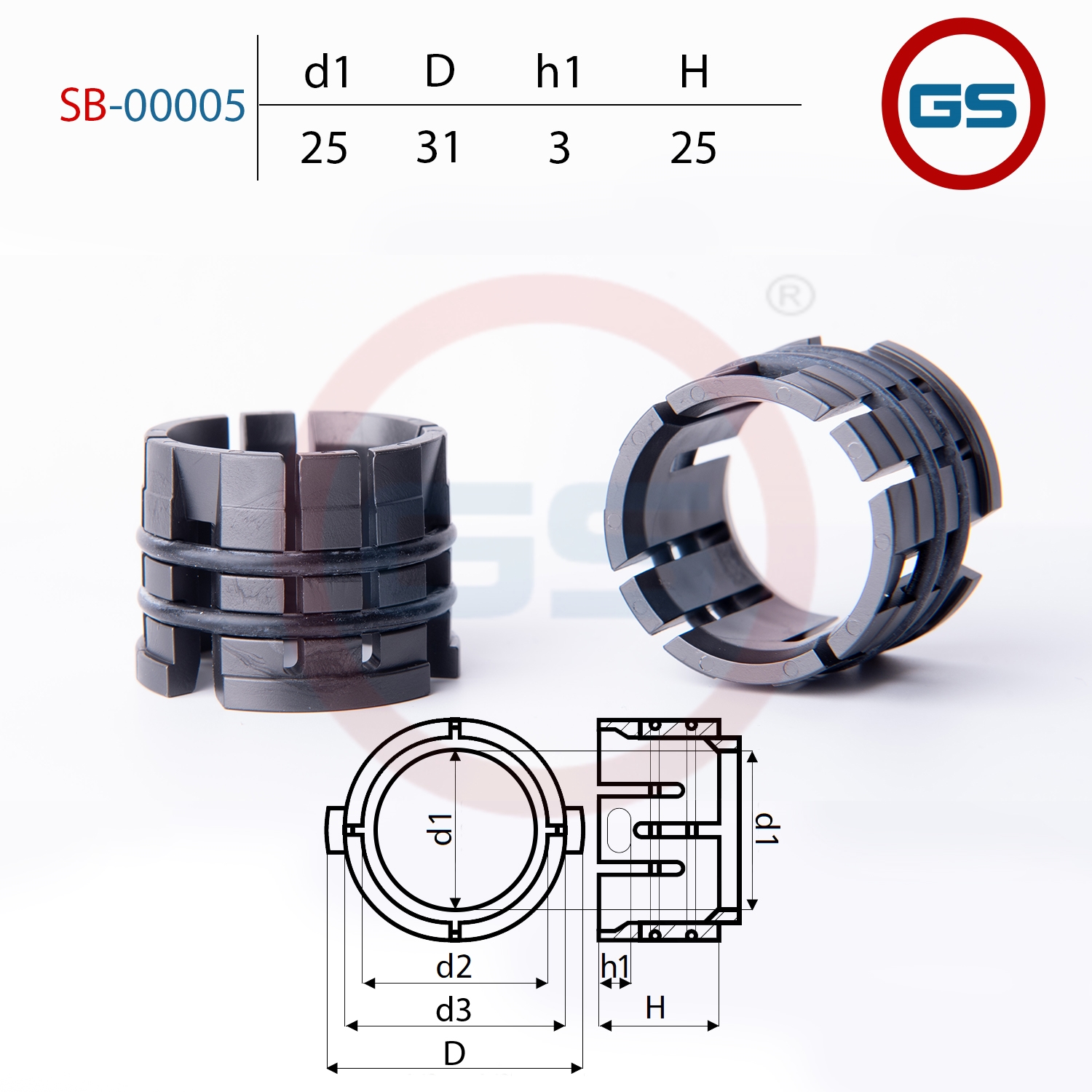 Втулка GS рулевой рейки KIA Soul 2009-2014, Hyundai iX20 2010- (SB-00005), SB-00005, SB00005
Втулка GS рулевой рейки KIA Soul 2009-2014, Hyundai iX20 2010- (SB-00005), SB-00005, SB00005