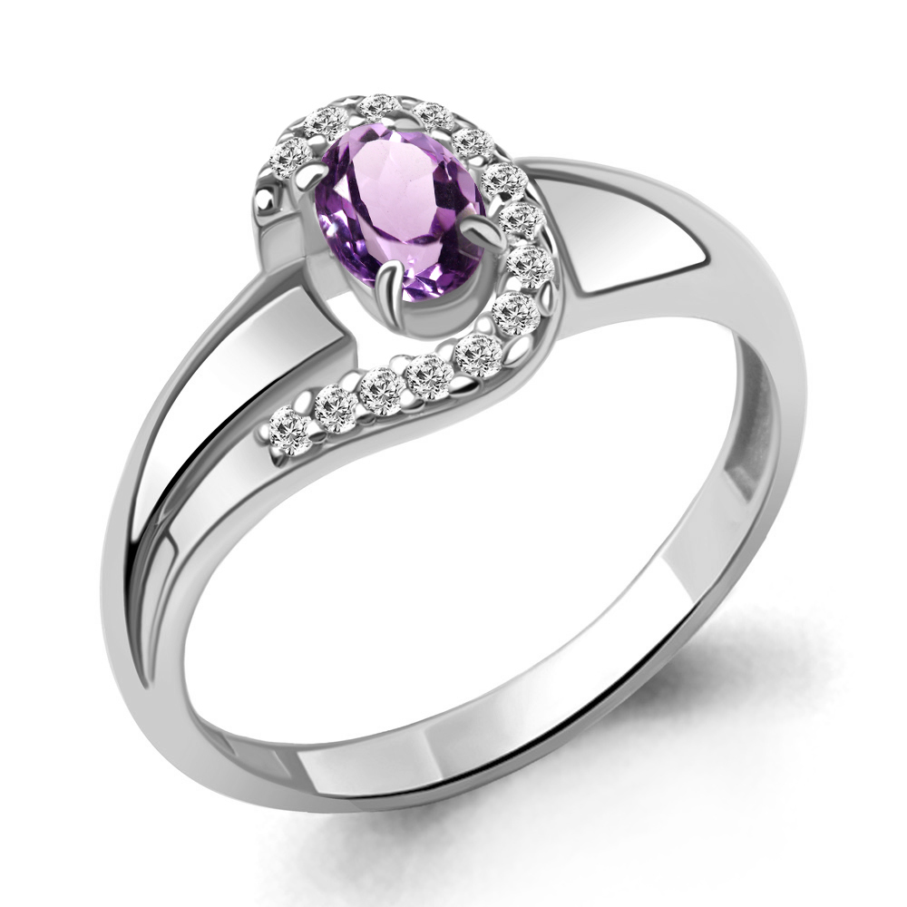 Кольцо из серебра с аметистом\фианитом Aquamarine Aquamarine 6967404А_925_р р. 17, 6967404А_925_р
Кольцо из серебра с аметистом\фианитом Aquamarine Aquamarine 6967404А_925_р р. 17, 6967404А_925_р