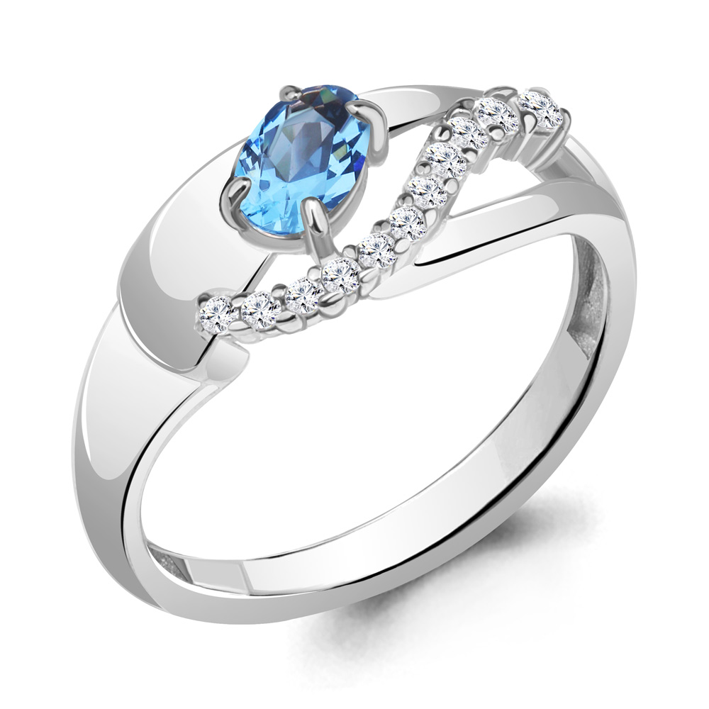 Кольцо из серебра с топазом\фианитом Aquamarine Aquamarine 6967305А_925_р р, 6967305А_925_р
Кольцо из серебра с топазом\фианитом Aquamarine Aquamarine 6967305А_925_р р, 6967305А_925_р