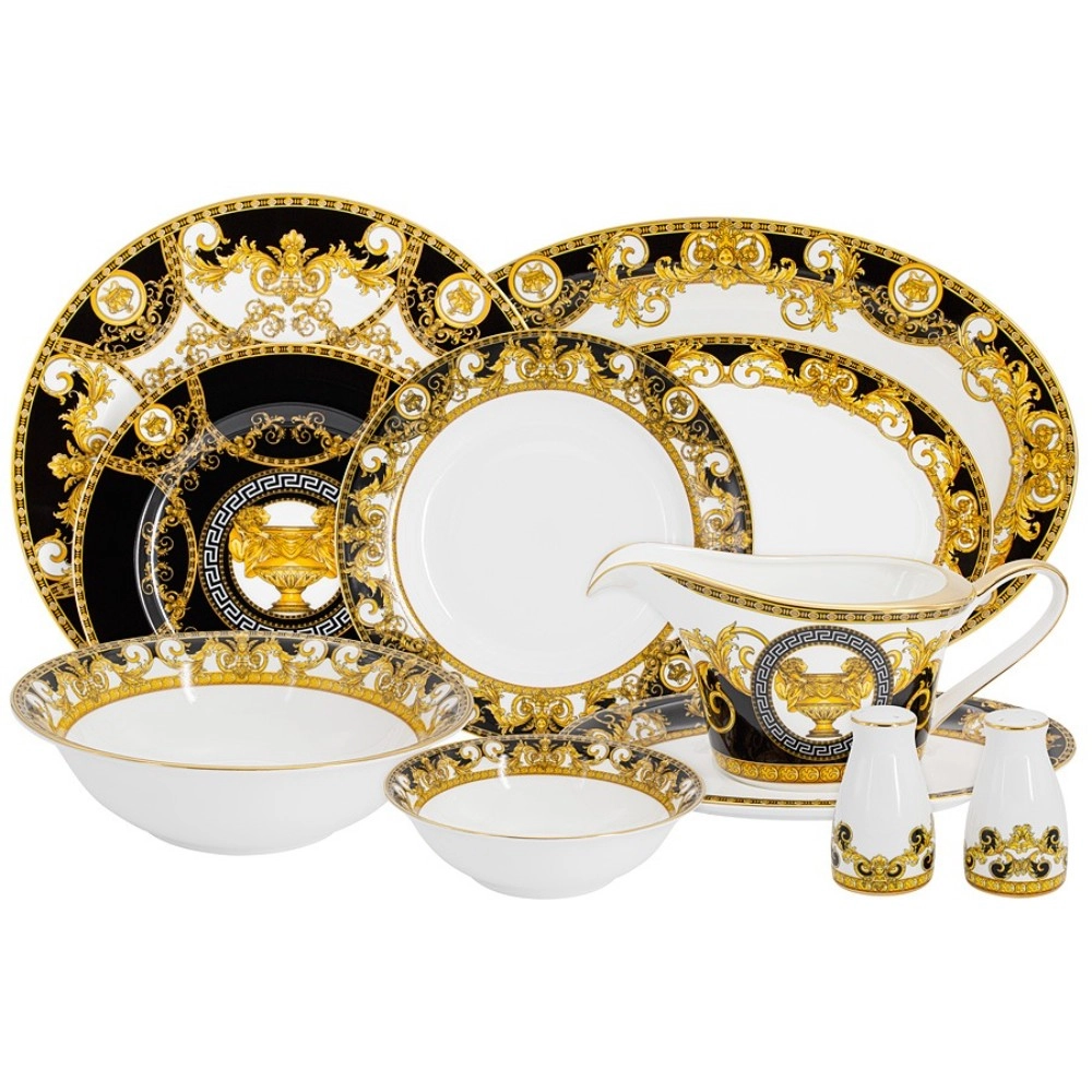 Столовый сервиз Royal Crown Тиара 12 персон 50 предметов, Белый;золотистый;черный
Столовый сервиз Royal Crown Тиара 12 персон 50 предметов, Белый;золотистый;черный