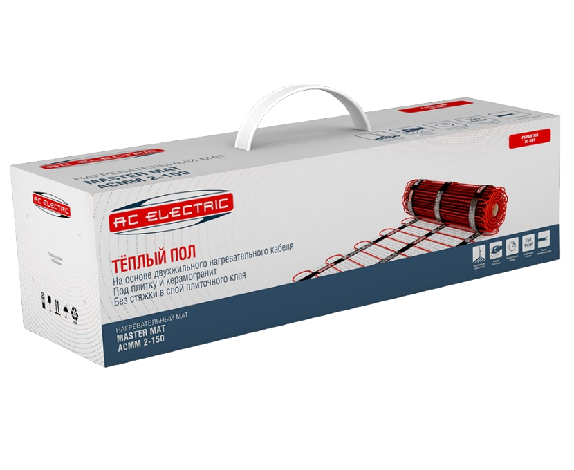 Мат нагревательный AC ELECTRIC ACMM 2-150-3 150 Вт 3 кв.м комплект с терморегулятором
Мат нагревательный AC ELECTRIC ACMM 2-150-3 150 Вт 3 кв.м комплект с терморегулятором