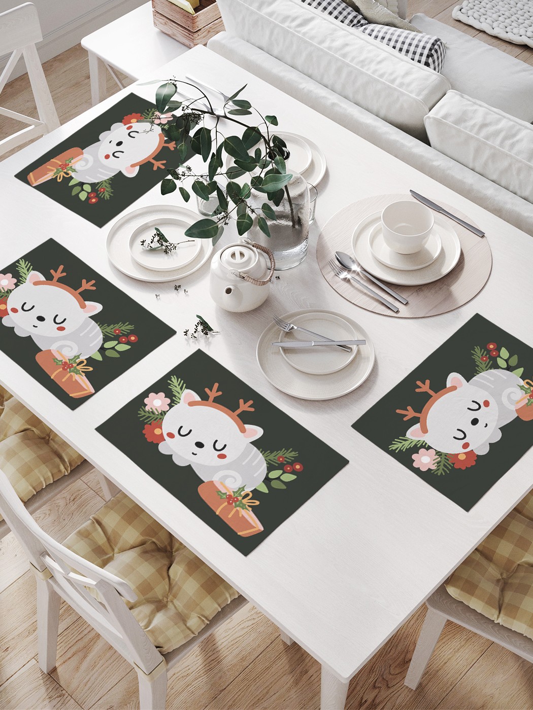 Комплект салфеток JoyArty "Котик с рожками" для сервировки стола (32х46 см, 4 шт.), Розовый, Котик с рожками
Комплект салфеток JoyArty "Котик с рожками" для сервировки стола (32х46 см, 4 шт.), Розовый, Котик с рожками