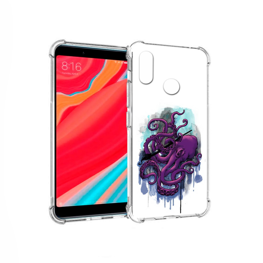 Чехол MyPads Tocco для Xiaomi Mi Mix 2S фиолетовый осьминог (PT110206.315.658), Прозрачный, Tocco 
Чехол MyPads Tocco для Xiaomi Mi Mix 2S фиолетовый осьминог (PT110206.315.658), Прозрачный, Tocco