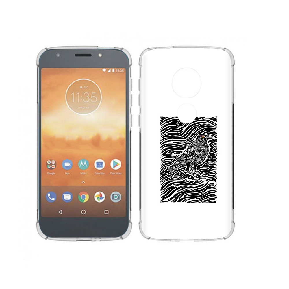 Чехол MyPads Tocco для Motorola Moto E5 Play ворон в абстракции (PT227065.372.272), Прозрачный, Tocco 
Чехол MyPads Tocco для Motorola Moto E5 Play ворон в абстракции (PT227065.372.272), Прозрачный, Tocco