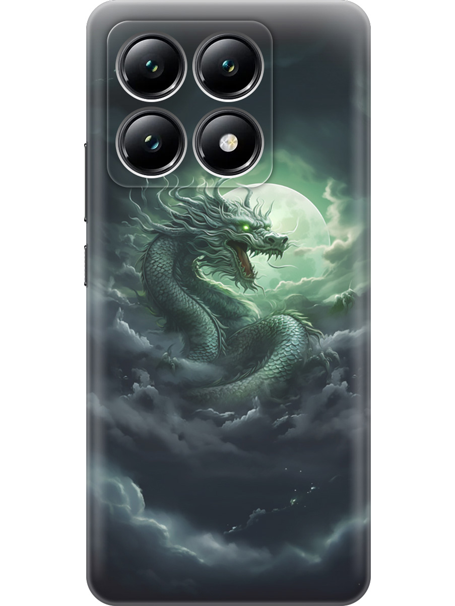 Силиконовый чехол на Xiaomi 14T с принтом "Дракон на фоне луны и облаков", Прозрачный;белый;зеленый;черный, 785978412
Силиконовый чехол на Xiaomi 14T с принтом "Дракон на фоне луны и облаков", Прозрачный;белый;зеленый;черный, 785978412