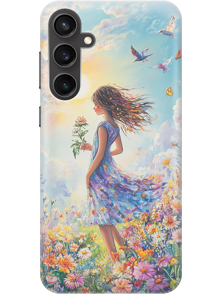 Силиконовый чехол на Samsung Galaxy S23 FE с принтом "Девочка в поле цветов", Прозрачный;зеленый;розовый;синий;желтый, 776581523
Силиконовый чехол на Samsung Galaxy S23 FE с принтом "Девочка в поле цветов", Прозрачный;зеленый;розовый;синий;желтый, 776581523