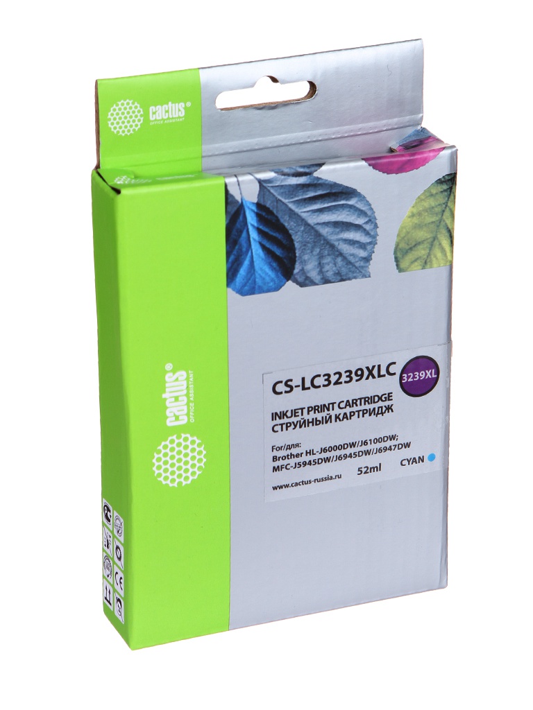 Картридж для лазерного принтера CACTUS CS-LC3239XLC Blue, совместимый, Голубой, CS-LC3239XLC
Картридж для лазерного принтера CACTUS CS-LC3239XLC Blue, совместимый, Голубой, CS-LC3239XLC