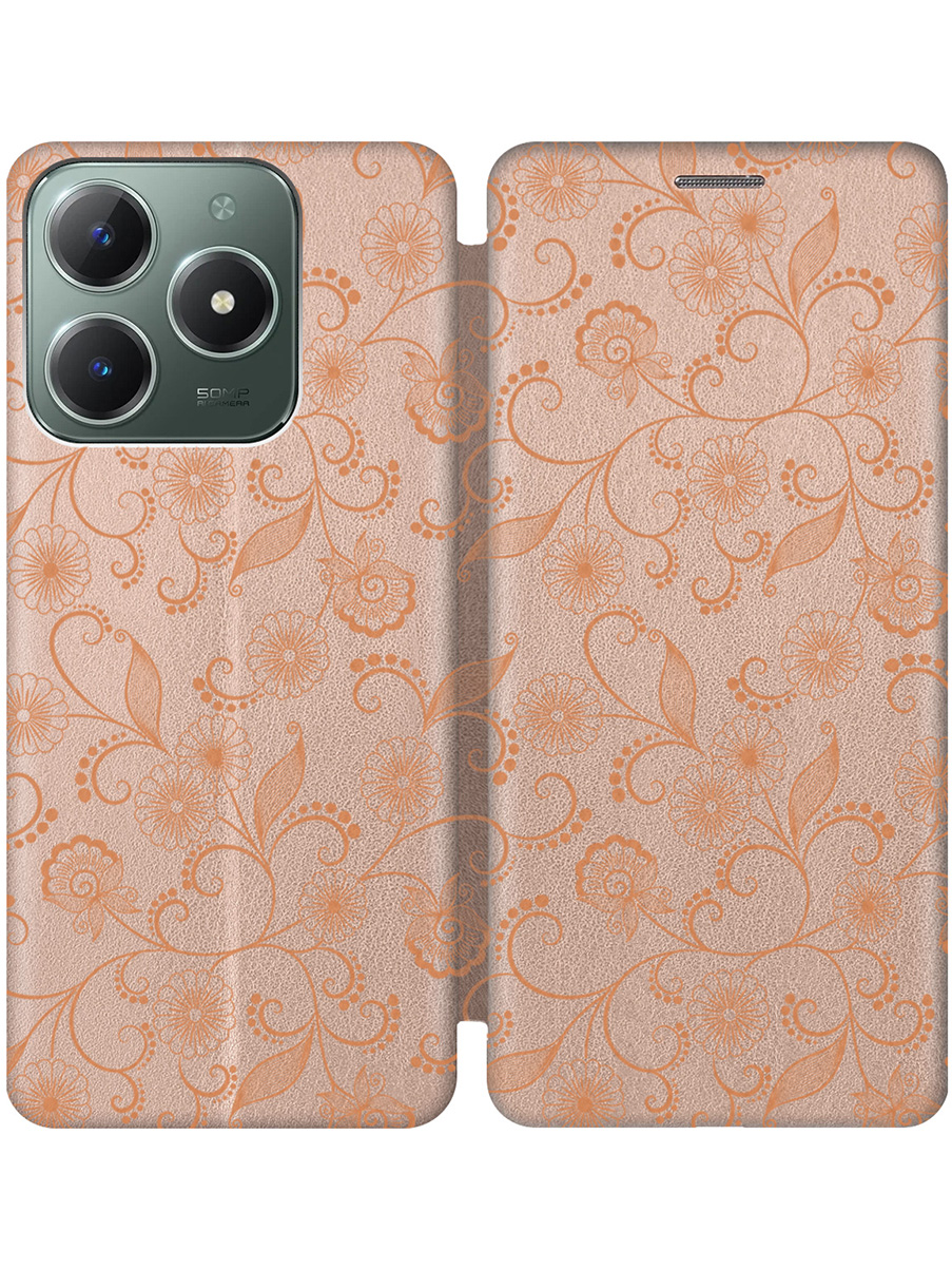 Чехол-книжка на Realme C61 / C63 с принтом "Стильный орнамент" золотой, Золотистый, 785979632 
Чехол-книжка на Realme C61 / C63 с принтом "Стильный орнамент" золотой, Золотистый, 785979632