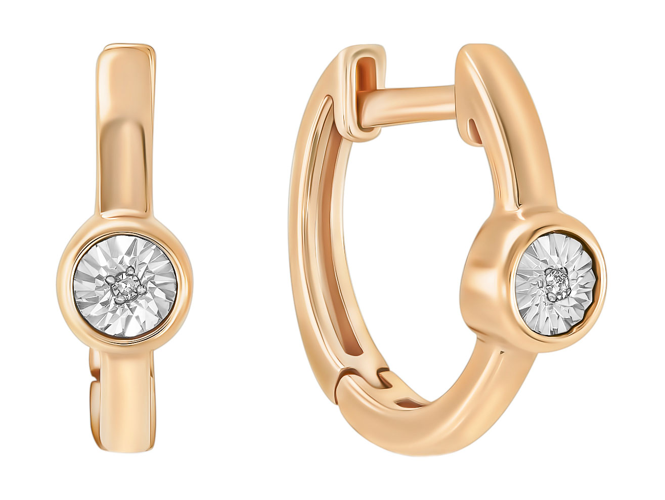 Серьги из красного золота с бриллиантом MIUZ Diamonds E01-PL-34054-R, E01-PL-34054-R 
Серьги из красного золота с бриллиантом MIUZ Diamonds E01-PL-34054-R, E01-PL-34054-R