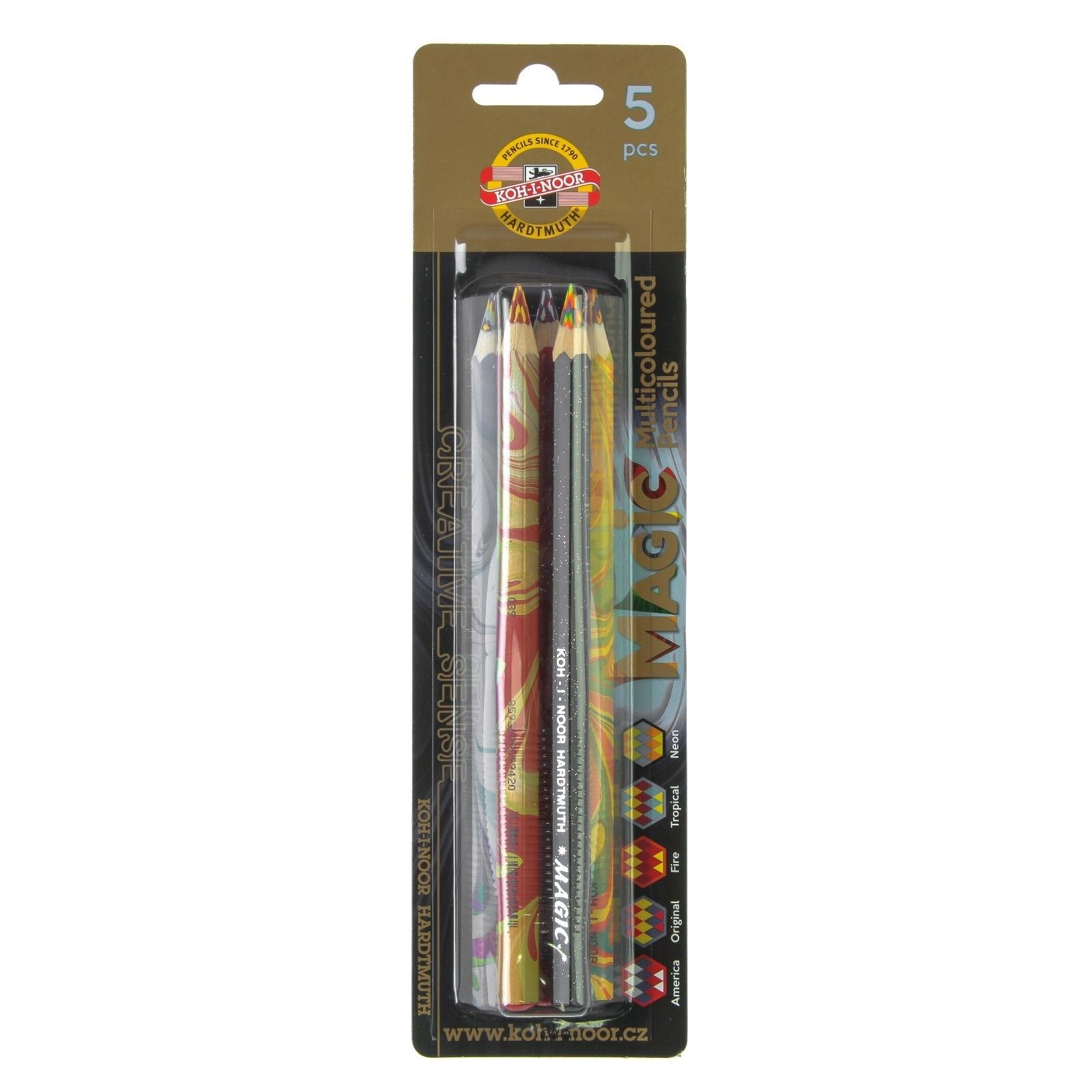 Карандаши 5 цветов 5.6 мм Koh-I-Noor Magic 3406, с многоцветным грифелем, Микс
Карандаши 5 цветов 5.6 мм Koh-I-Noor Magic 3406, с многоцветным грифелем, Микс