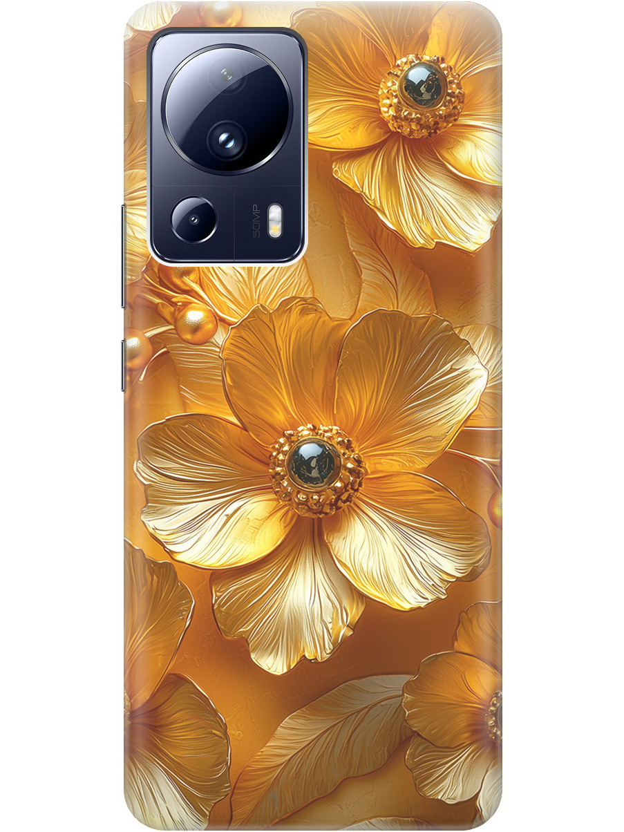 Силиконовый чехол на Xiaomi 13 Lite с принтом "Золотые цветы", Прозрачный;золотистый;черный, 768741223
Силиконовый чехол на Xiaomi 13 Lite с принтом "Золотые цветы", Прозрачный;золотистый;черный, 768741223