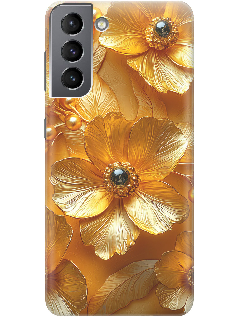 Силиконовый чехол на Samsung Galaxy S21 FE 5G с принтом "Золотые цветы", Прозрачный;золотистый;черный, 734543423
Силиконовый чехол на Samsung Galaxy S21 FE 5G с принтом "Золотые цветы", Прозрачный;золотистый;черный, 734543423