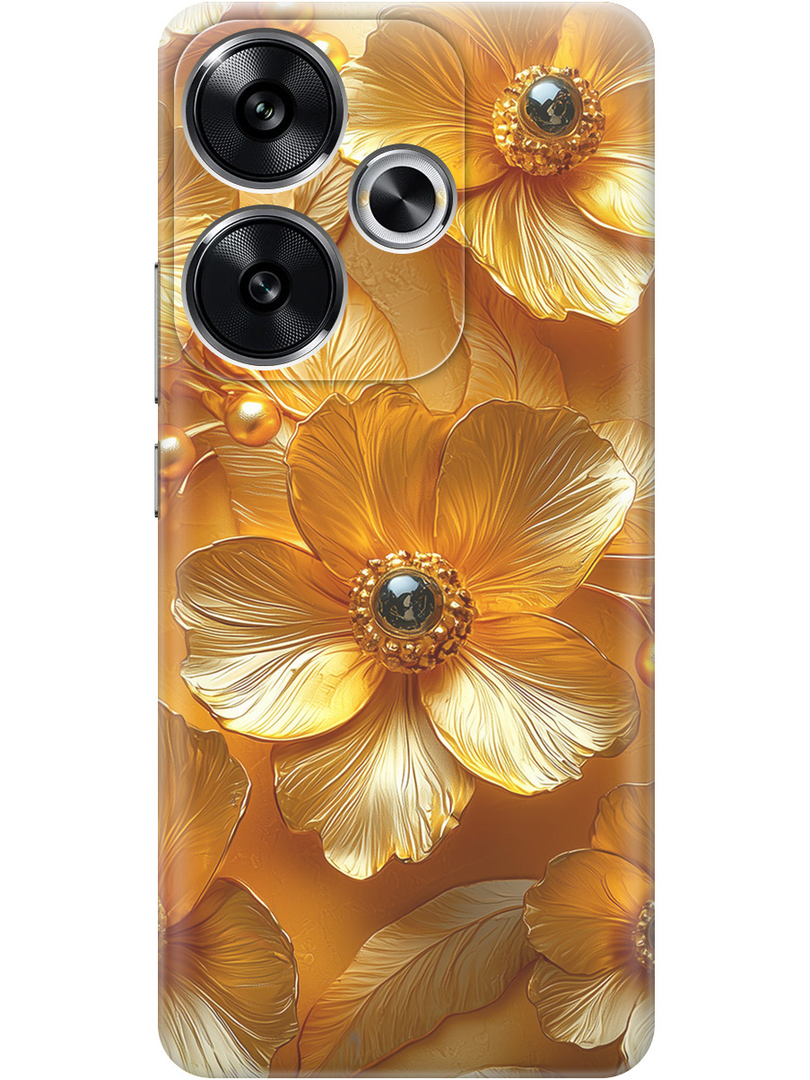 Силиконовый чехол на Xiaomi Redmi Turbo 3 / Poco F6 с принтом "Золотые цветы", Прозрачный;золотистый;черный, 783980823
Силиконовый чехол на Xiaomi Redmi Turbo 3 / Poco F6 с принтом "Золотые цветы", Прозрачный;золотистый;черный, 783980823