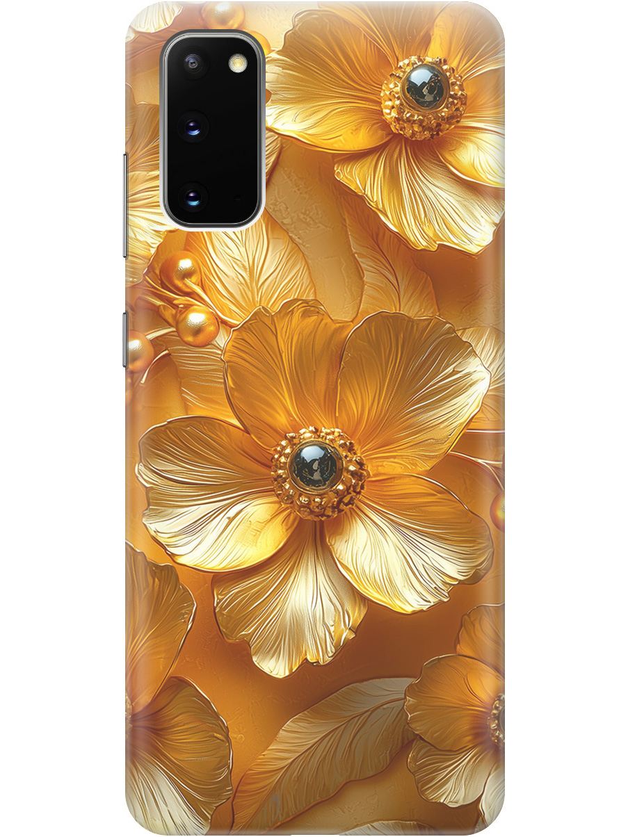 Силиконовый чехол на Samsung Galaxy S20 с принтом "Золотые цветы", Прозрачный;золотистый;черный, 722629523
Силиконовый чехол на Samsung Galaxy S20 с принтом "Золотые цветы", Прозрачный;золотистый;черный, 722629523