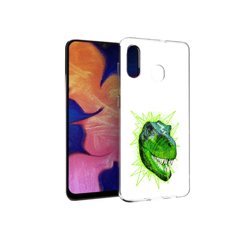 Чехол MyPads Tocco для Samsung Galaxy A30 зеленый динозавр (PT126700.499.358), Прозрачный, Tocco
Чехол MyPads Tocco для Samsung Galaxy A30 зеленый динозавр (PT126700.499.358), Прозрачный, Tocco