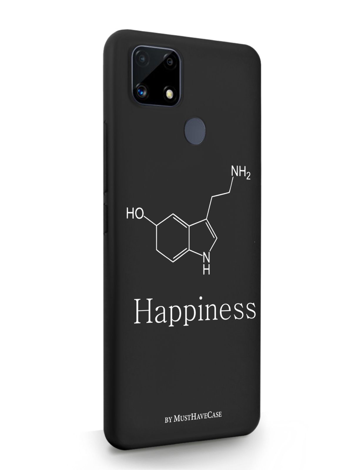 фото Чехол musthavecase для realme c25s молекула счастья черный