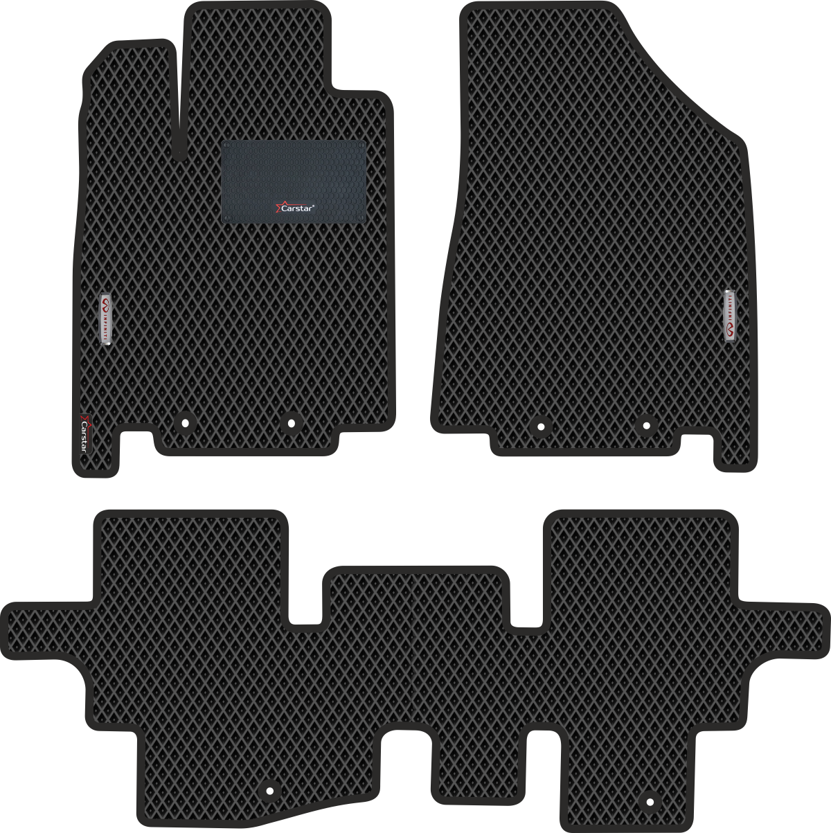 Комплект ковриков Kupi-Kovrik EVA для Infiniti QX60 I (2013->), чёрный,подпятник,2 эмблемы
Комплект ковриков Kupi-Kovrik EVA для Infiniti QX60 I (2013->), чёрный,подпятник,2 эмблемы