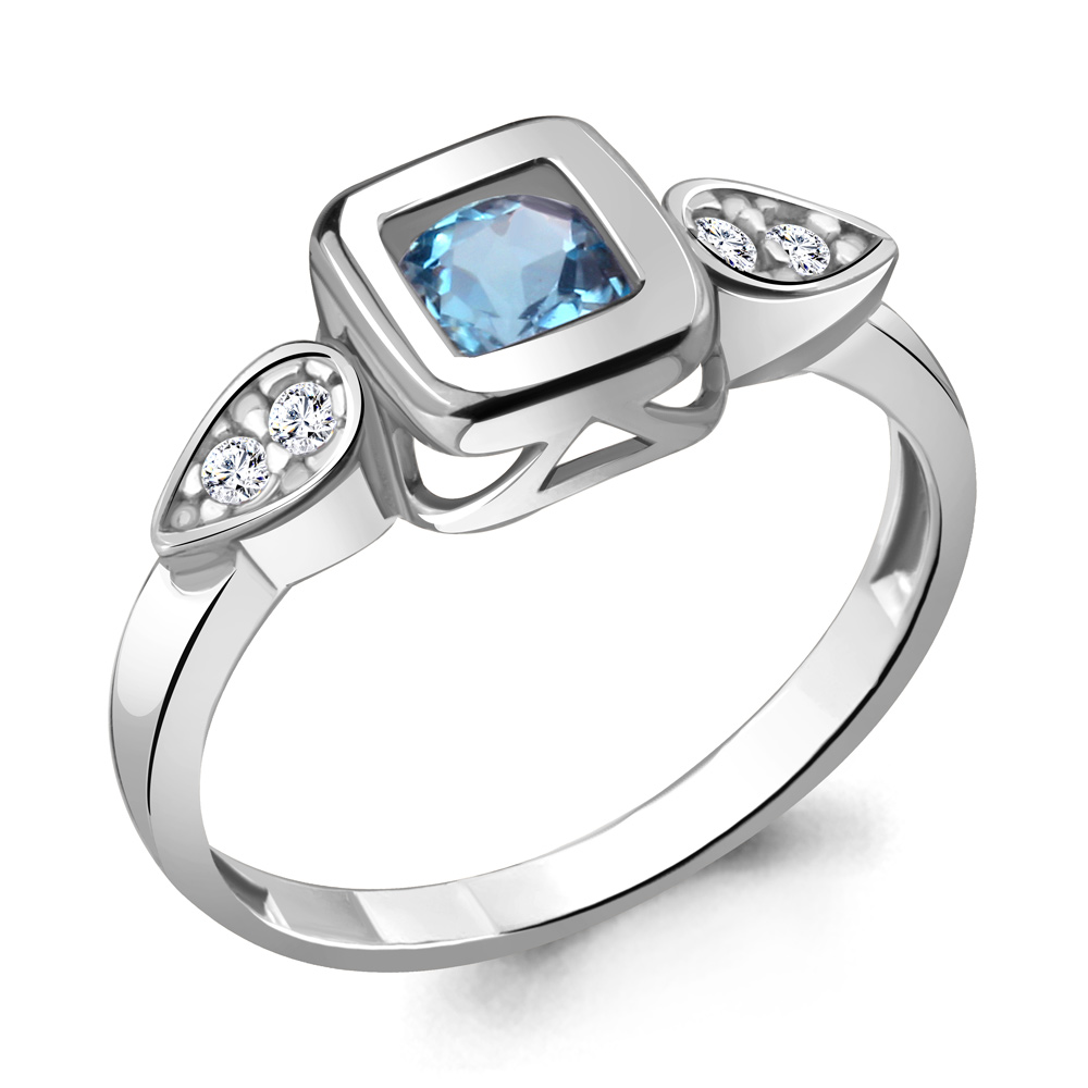 Кольцо из серебра с топазом\фианитом Aquamarine Aquamarine 6921905А_925_р р, 6921905А_925_р
Кольцо из серебра с топазом\фианитом Aquamarine Aquamarine 6921905А_925_р р, 6921905А_925_р