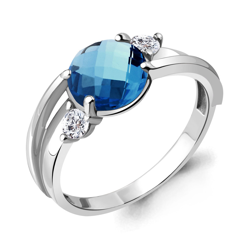 Кольцо из серебра с фианитом Aquamarine Aquamarine 6921493А_925_р р. 19, 6921493А_925_р
Кольцо из серебра с фианитом Aquamarine Aquamarine 6921493А_925_р р. 19, 6921493А_925_р