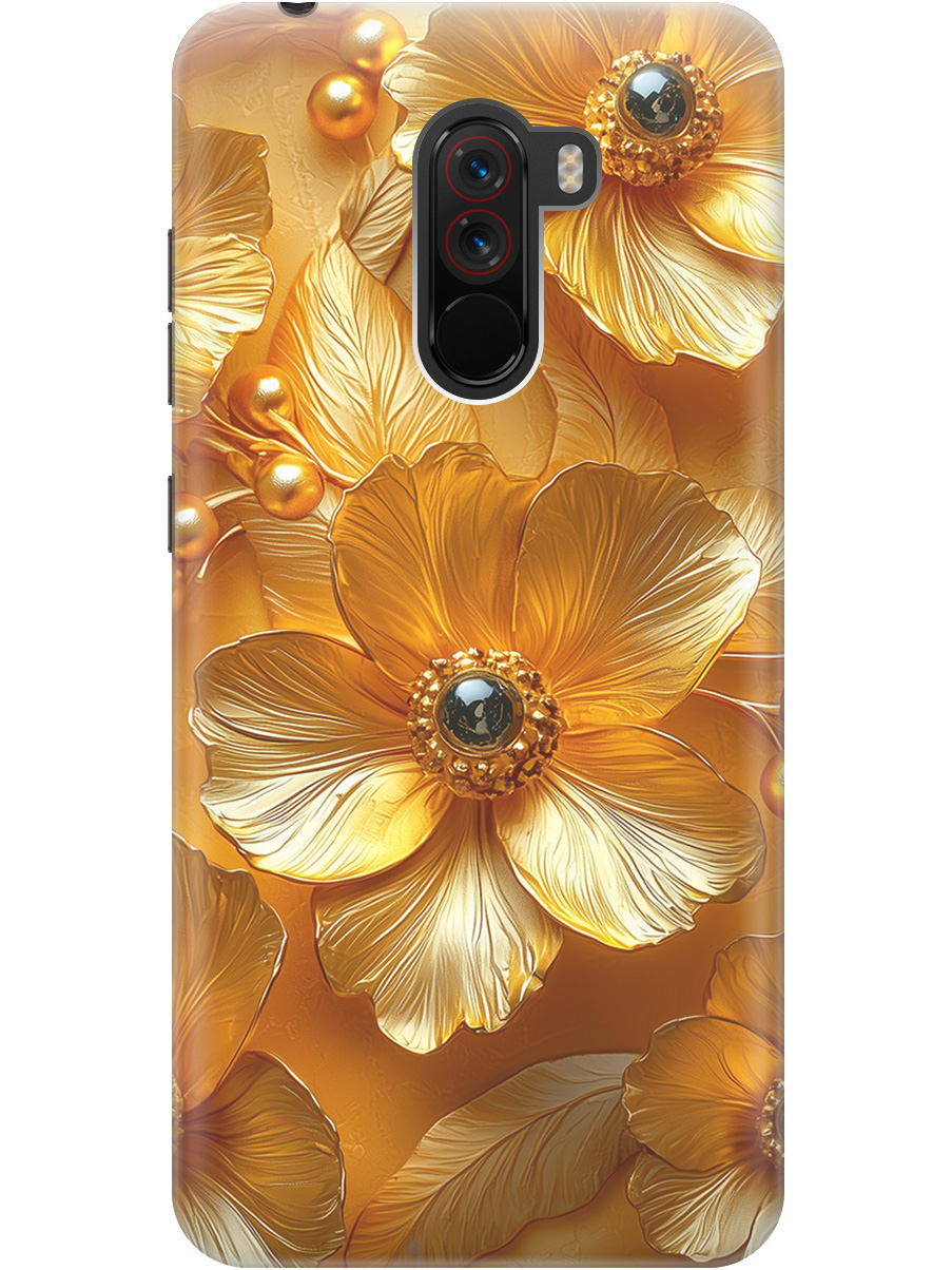Силиконовый чехол на Xiaomi Pocophone F1 с принтом "Золотые цветы", Прозрачный;золотистый;черный, 719373323
Силиконовый чехол на Xiaomi Pocophone F1 с принтом "Золотые цветы", Прозрачный;золотистый;черный, 719373323