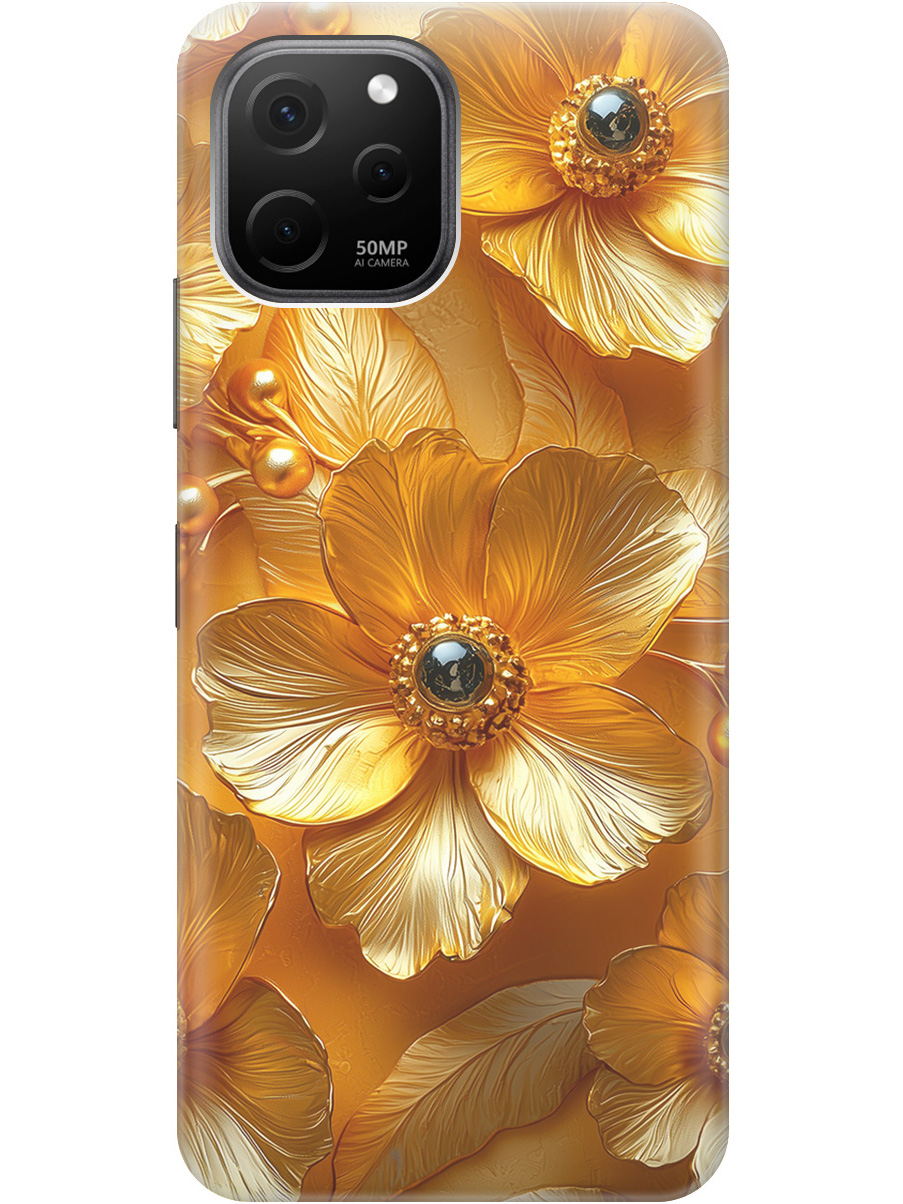 Силиконовый чехол на Huawei nova Y61 с принтом "Золотые цветы", Прозрачный;золотистый;черный, 762098523
Силиконовый чехол на Huawei nova Y61 с принтом "Золотые цветы", Прозрачный;золотистый;черный, 762098523