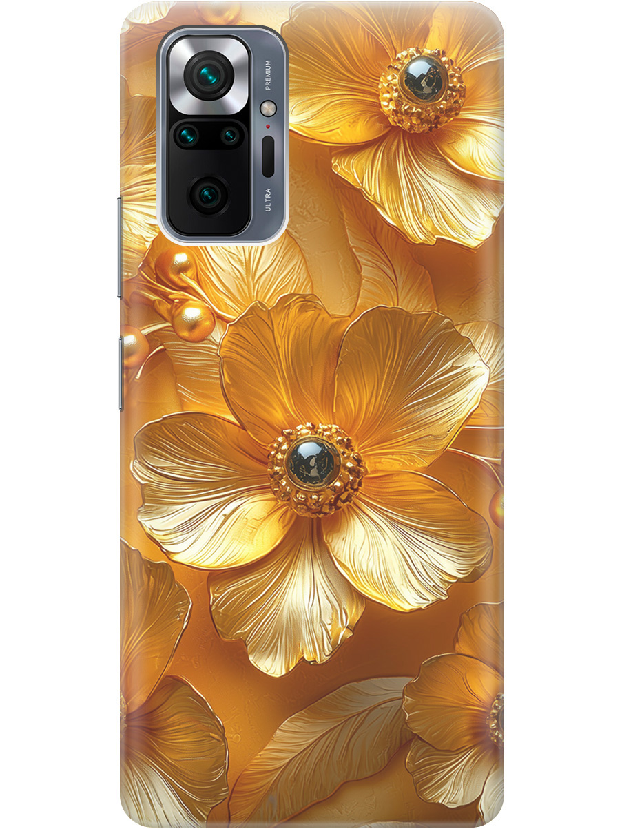 Силиконовый чехол на Xiaomi Redmi Note 10 Pro с принтом "Золотые цветы", Прозрачный;золотистый;черный, 725168123
Силиконовый чехол на Xiaomi Redmi Note 10 Pro с принтом "Золотые цветы", Прозрачный;золотистый;черный, 725168123
