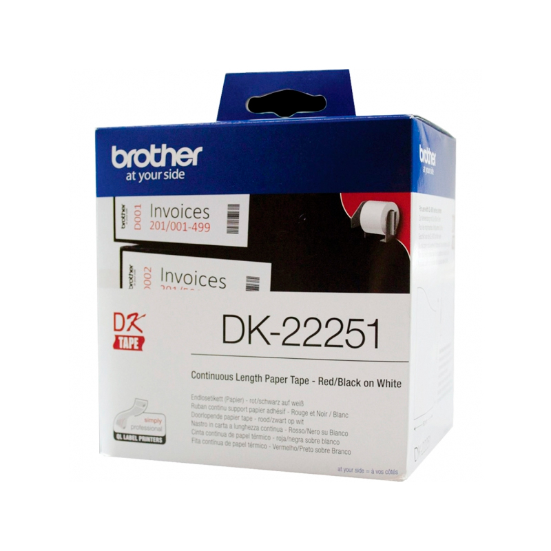 Ленточный картридж для ленточных принтеров Brother DK22251 (DK22251) белый, оригинальный, DK22251
Ленточный картридж для ленточных принтеров Brother DK22251 (DK22251) белый, оригинальный, DK22251