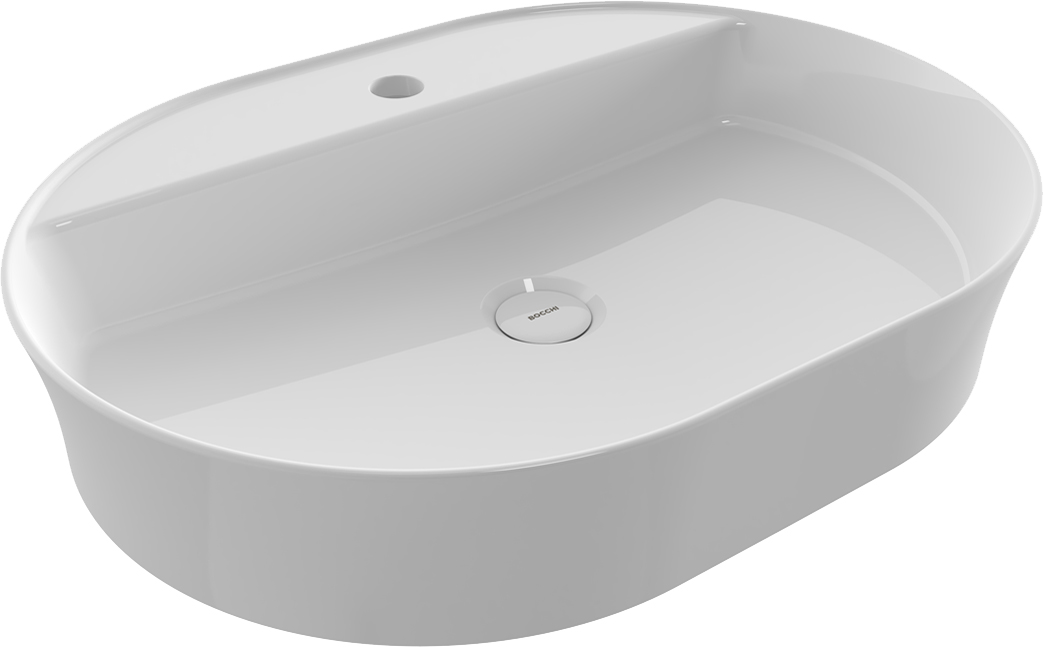 фото Раковина bocchi slim line 1600-001-0126 глянцевая белая
