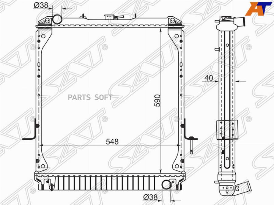 Радиатор Isuzu Elf 93- Nhr/ Nissan Atlas/Mazda Titan 4hg#/ 4hf#/4hl#/ 4jg# Sat арт. IS0001
Радиатор Isuzu Elf 93- Nhr/ Nissan Atlas/Mazda Titan 4hg#/ 4hf#/4hl#/ 4jg# Sat арт. IS0001