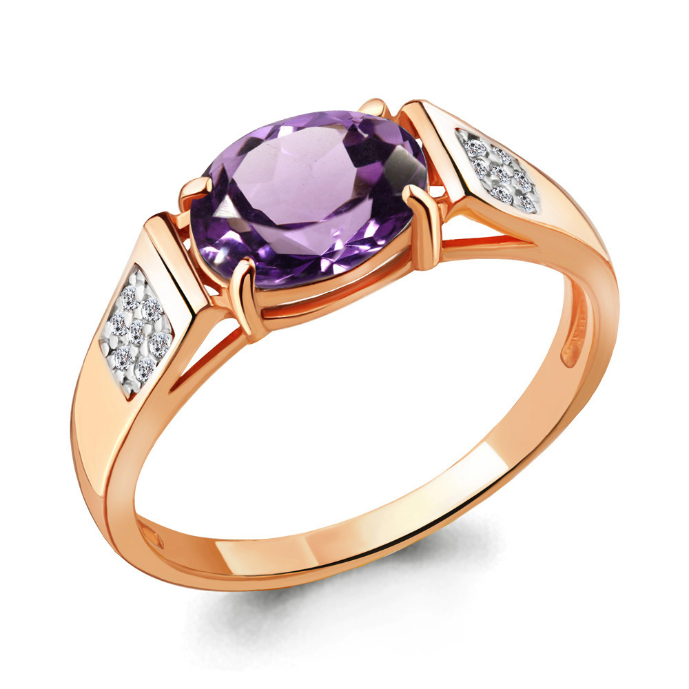 Кольцо из серебра с аметистом\фианитом Aquamarine Aquamarine 6914604А_925_з р, 6914604А_925_з
Кольцо из серебра с аметистом\фианитом Aquamarine Aquamarine 6914604А_925_з р, 6914604А_925_з