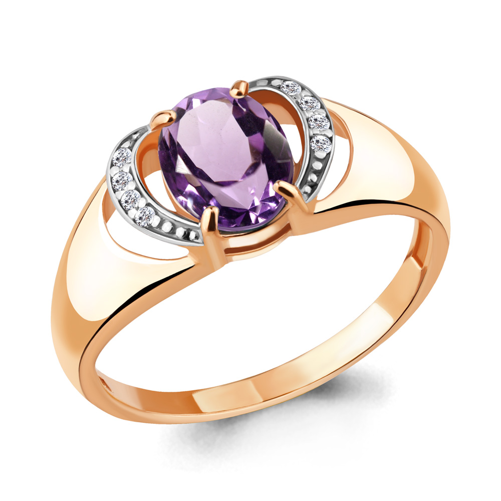 Кольцо из серебра с аметистом\фианитом Aquamarine Aquamarine 6914504А_925_з р. 18, 6914504А_925_з
Кольцо из серебра с аметистом\фианитом Aquamarine Aquamarine 6914504А_925_з р. 18, 6914504А_925_з