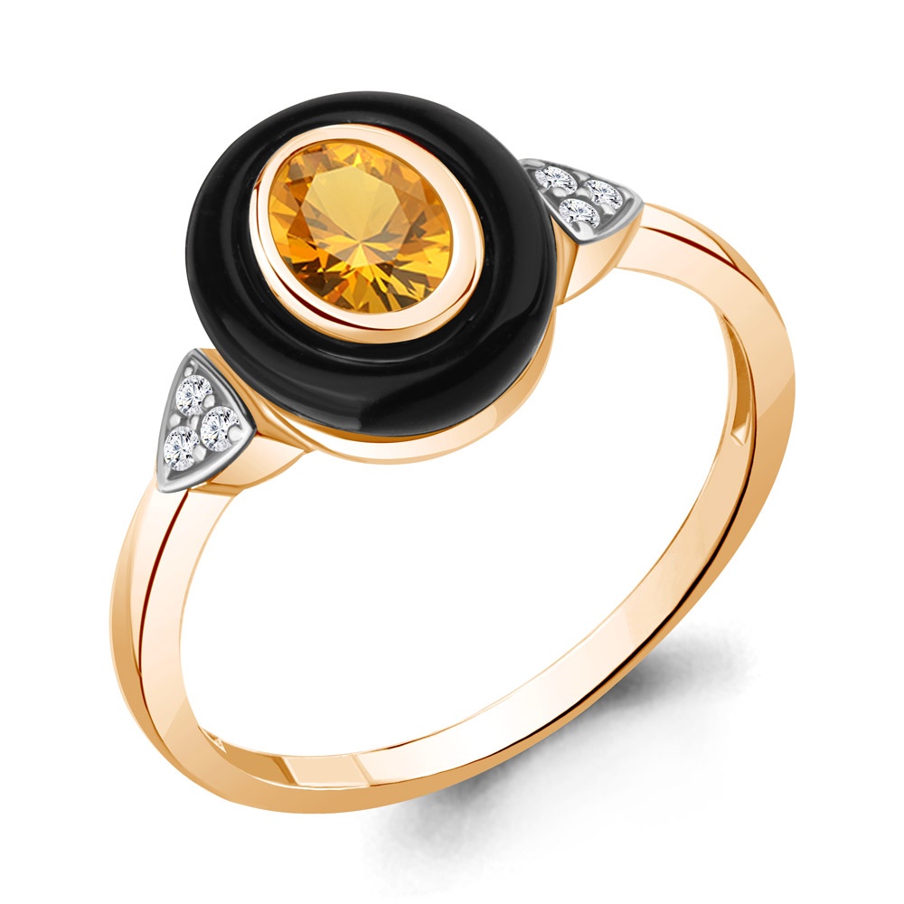 Кольцо из серебра с цитрином\фианитом Aquamarine Aquamarine 6911106А_925_з р, 6911106А_925_з
Кольцо из серебра с цитрином\фианитом Aquamarine Aquamarine 6911106А_925_з р, 6911106А_925_з