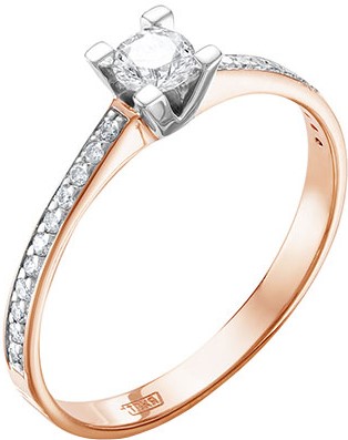 Кольцо помолвочное из красного золота с бриллиантом р. 17.5 Vesna jewelry 1571-151-00-00, 1571-151-00-00
Кольцо помолвочное из красного золота с бриллиантом р. 17.5 Vesna jewelry 1571-151-00-00, 1571-151-00-00