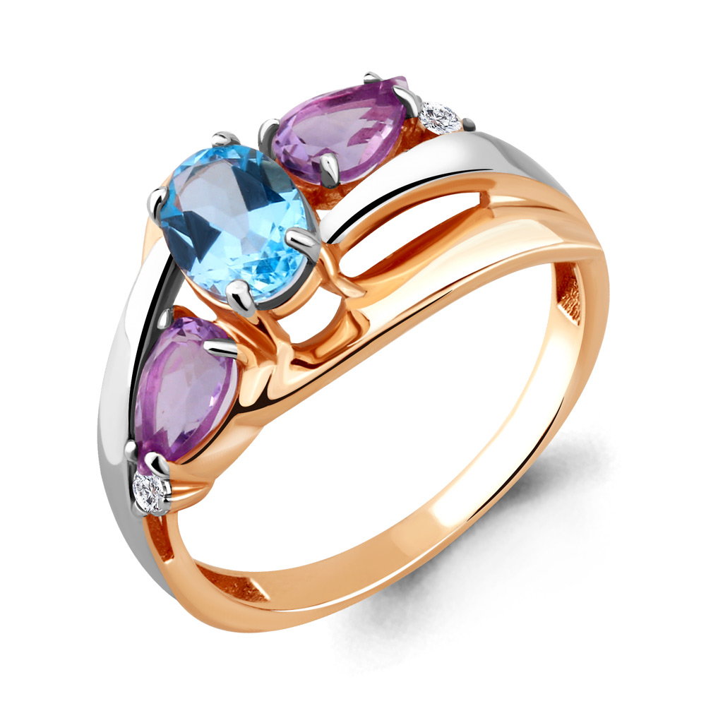Кольцо из серебра с топазом\аметистом\фианитом Aquamarine Aquamarine 6906830А_925_з р, 6906830А_925_з
Кольцо из серебра с топазом\аметистом\фианитом Aquamarine Aquamarine 6906830А_925_з р, 6906830А_925_з