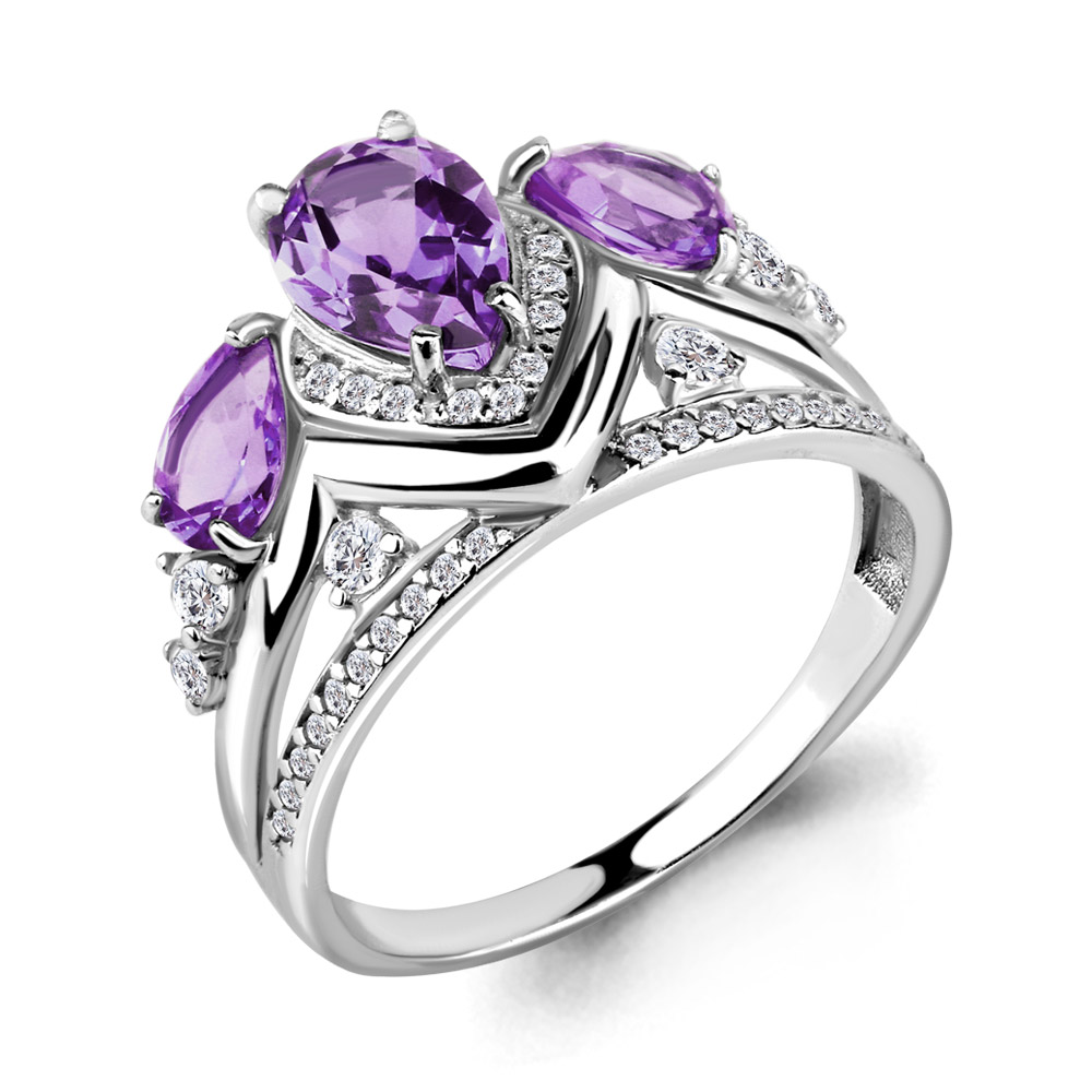Кольцо из серебра с аметистом\фианитом Aquamarine Aquamarine 6906304А_925_р р. 18,5, 6906304А_925_р
Кольцо из серебра с аметистом\фианитом Aquamarine Aquamarine 6906304А_925_р р. 18,5, 6906304А_925_р