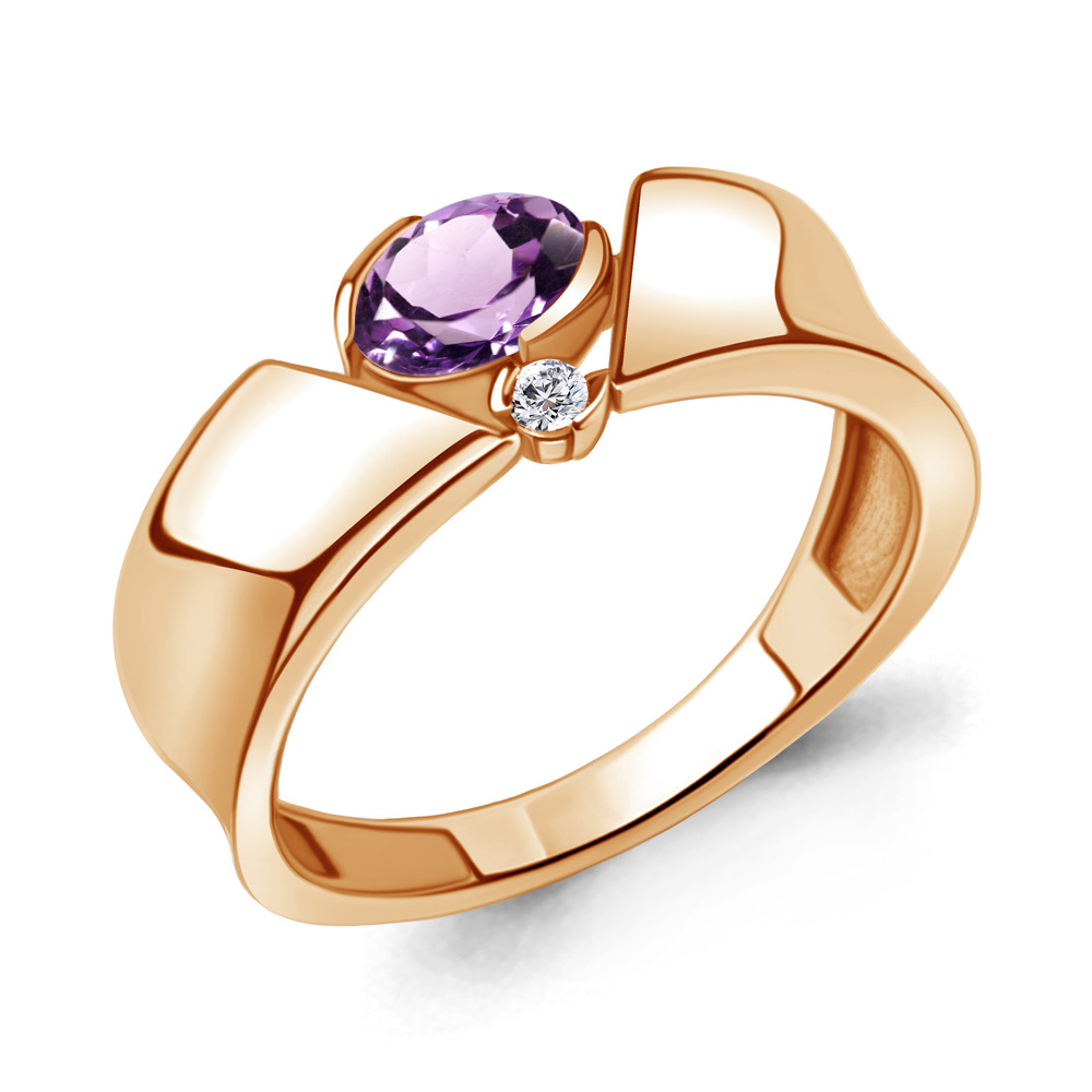 Кольцо из серебра с аметистом\фианитом Aquamarine Aquamarine 6965704А_925_з р, 6965704А_925_з
Кольцо из серебра с аметистом\фианитом Aquamarine Aquamarine 6965704А_925_з р, 6965704А_925_з