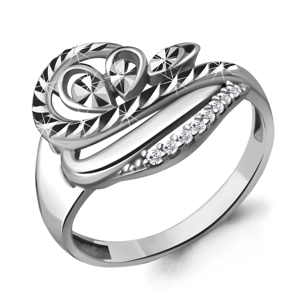 Кольцо из серебра с фианитом Aquamarine Aquamarine 68852А_925_р р. 19,5, 68852А_925_р 
Кольцо из серебра с фианитом Aquamarine Aquamarine 68852А_925_р р. 19,5, 68852А_925_р