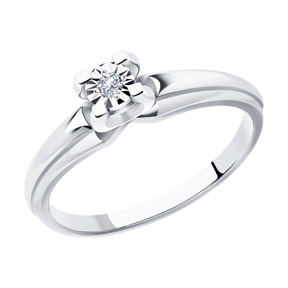 Кольцо помолвочное из белого золота с бриллиантом р. 16,5 Diamant 52-210-01482-1, 52-210-01482-1
Кольцо помолвочное из белого золота с бриллиантом р. 16,5 Diamant 52-210-01482-1, 52-210-01482-1