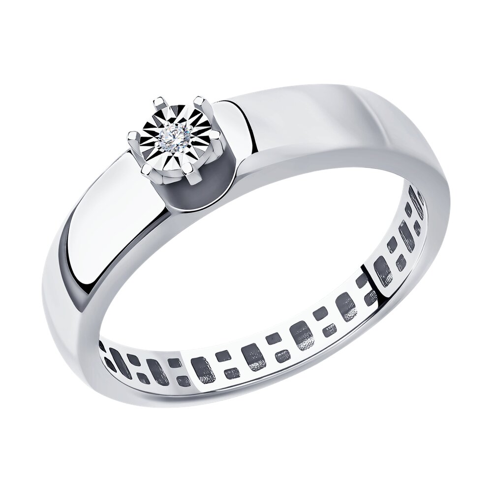 Кольцо помолвочное из белого золота с бриллиантом р. , Diamant 52-210-01419-1, 52-210-01419-1
Кольцо помолвочное из белого золота с бриллиантом р. , Diamant 52-210-01419-1, 52-210-01419-1