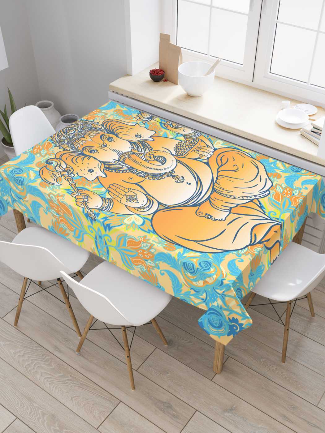 Скатерть прямоугольная JoyArty "Красочный Ганеша" из оксфорда, 180x145 см, Красочный Ганеша
Скатерть прямоугольная JoyArty "Красочный Ганеша" из оксфорда, 180x145 см, Красочный Ганеша