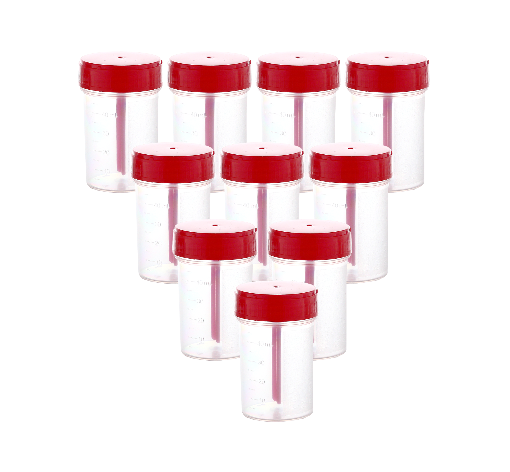 фото Контейнер для анализов стерильный с ложкой 60 мл 10 шт. пластилаб индустрия