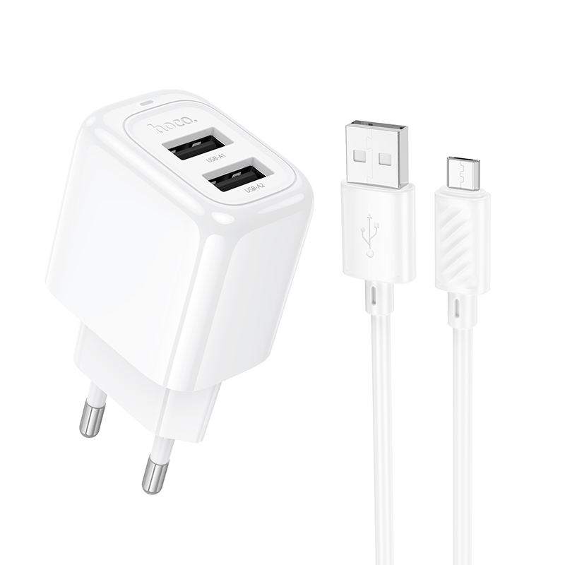 Сетевое зарядное устройство Hoco CS51Am micro usb 2xUSB Type A 2.4 А белый, CS51Am
Сетевое зарядное устройство Hoco CS51Am micro usb 2xUSB Type A 2.4 А белый, CS51Am