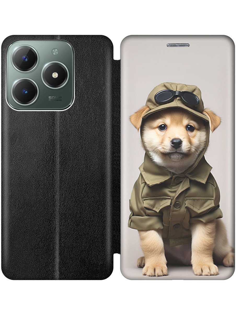 Чехол-книжка на Realme C61 / C63 с принтом "Щенок в форме" черный, Черный;серый;зеленый, 785979611
Чехол-книжка на Realme C61 / C63 с принтом "Щенок в форме" черный, Черный;серый;зеленый, 785979611