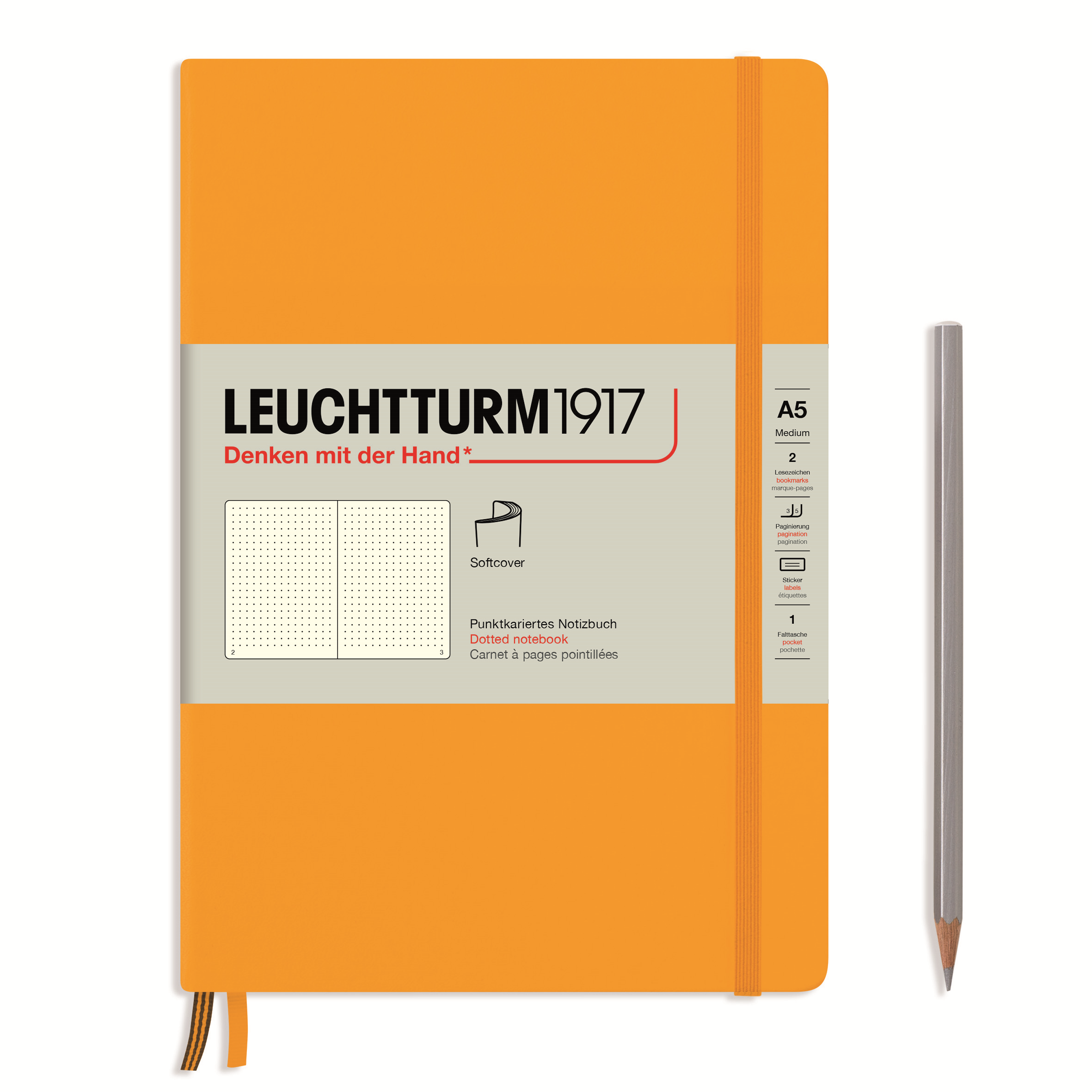 Блокнот Leuchtturm1917 Rising Colours А5 в точку 61 лист теплый желтый мягкая обложка, Rising Colours
Блокнот Leuchtturm1917 Rising Colours А5 в точку 61 лист теплый желтый мягкая обложка, Rising Colours