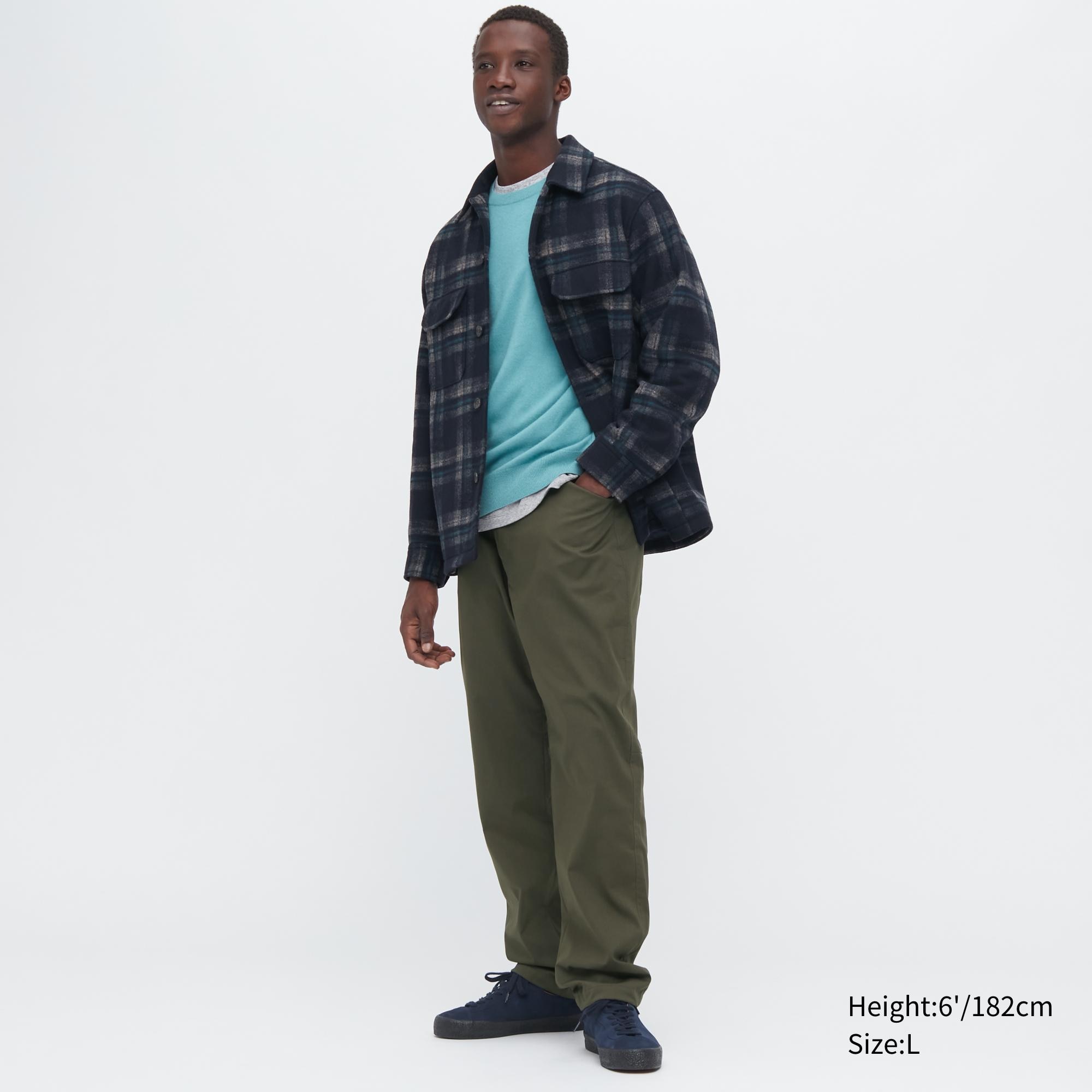фото Брюки мужские uniqlo 450281col57 хаки s (доставка из-за рубежа)