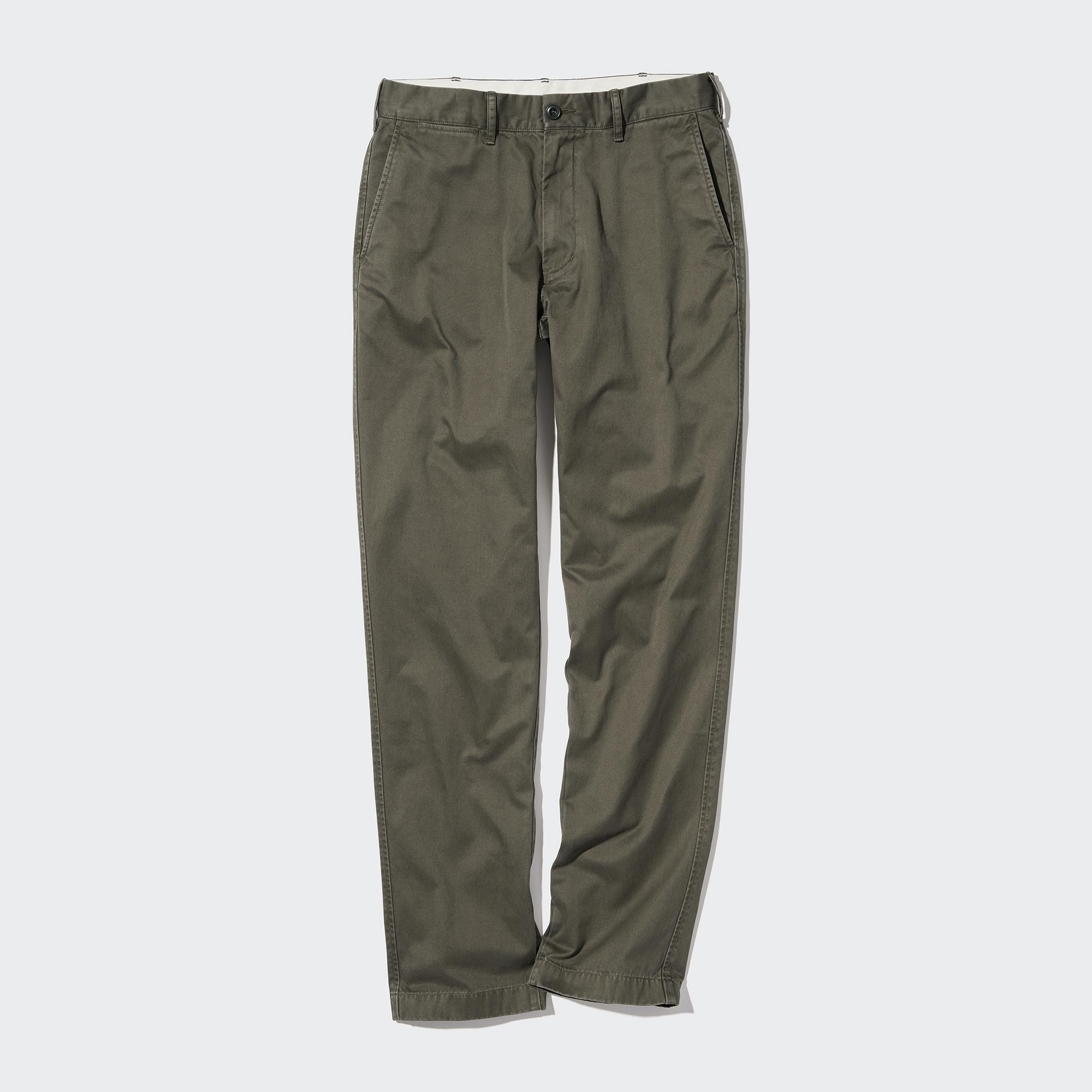 фото Брюки мужские uniqlo 450269col56 хаки 34/34 (доставка из-за рубежа)