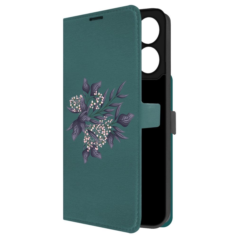 Чехол-книжка Krutoff Eco Book для Xiaomi Poco C65 Розовые бутоны (зелёный опал), Зеленый
Чехол-книжка Krutoff Eco Book для Xiaomi Poco C65 Розовые бутоны (зелёный опал), Зеленый
