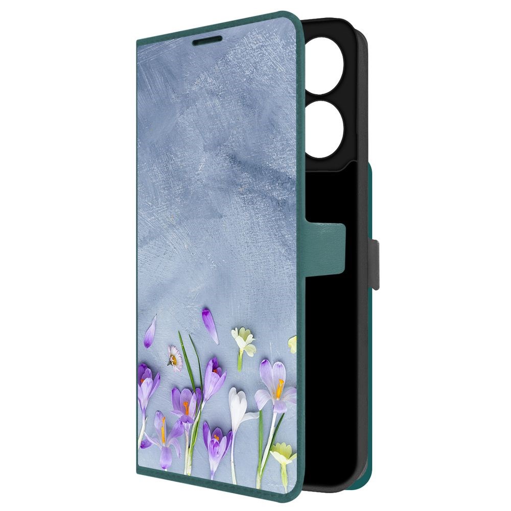 Чехол-книжка Krutoff Eco Book для Xiaomi Poco C65 Цветочное настроение (зелёный опал), Зеленый
Чехол-книжка Krutoff Eco Book для Xiaomi Poco C65 Цветочное настроение (зелёный опал), Зеленый