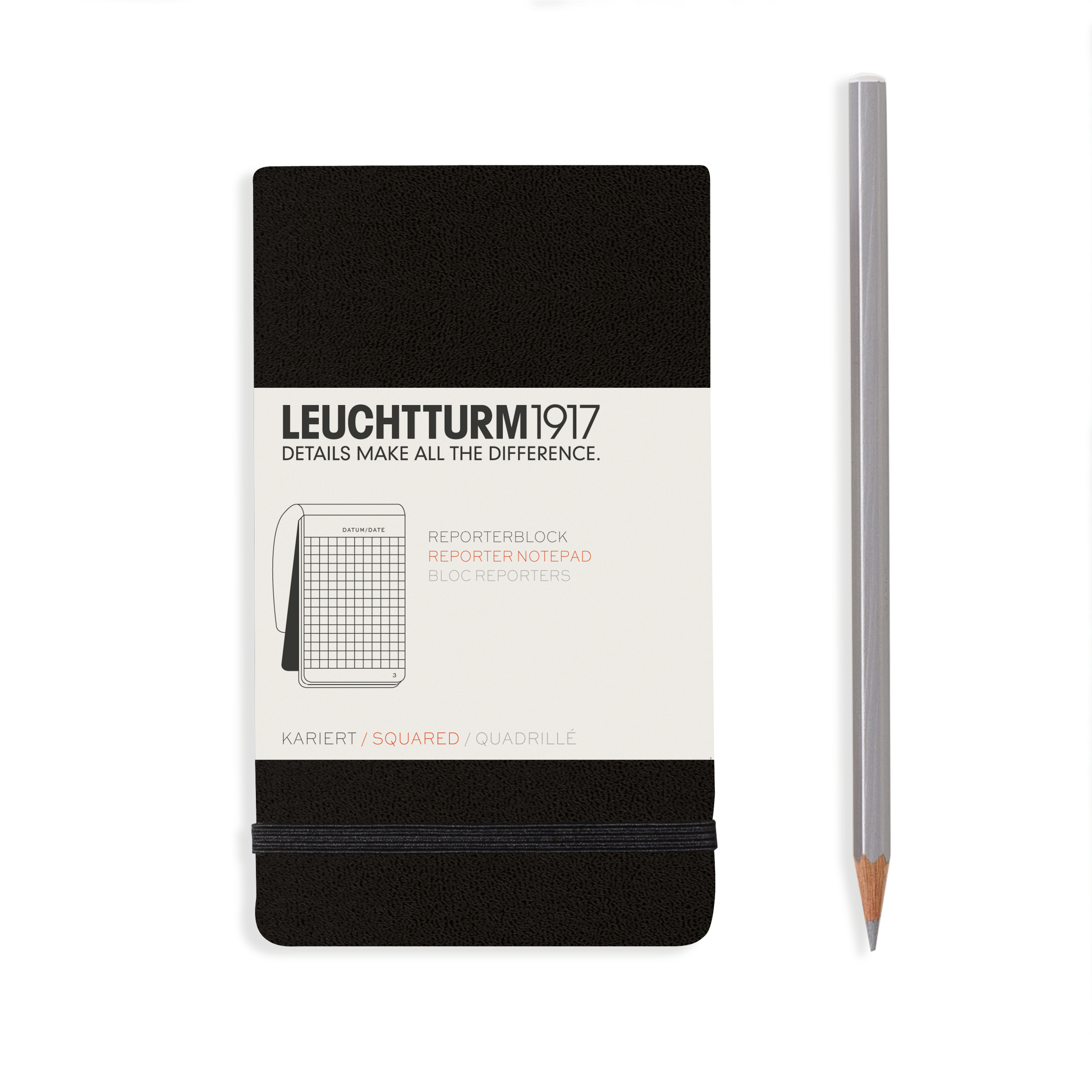 Блокнот Leuchtturm Reporter Notepad Pocket в клетку 94 листа черный твердая обложка, Notepad Pocket
Блокнот Leuchtturm Reporter Notepad Pocket в клетку 94 листа черный твердая обложка, Notepad Pocket