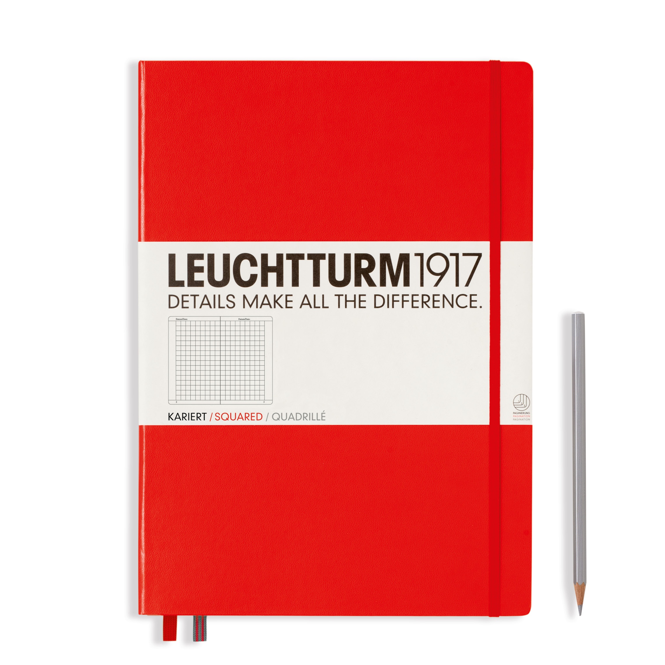 Блокнот Leuchtturm Master A4+ (в клетку) 117 листов красный твердая обложка, Hardcover Master
Блокнот Leuchtturm Master A4+ (в клетку) 117 листов красный твердая обложка, Hardcover Master